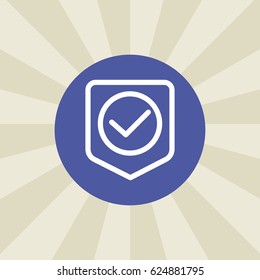 check icon. sign design. background