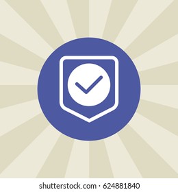 check icon. sign design. background
