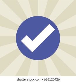 check icon. sign design. background