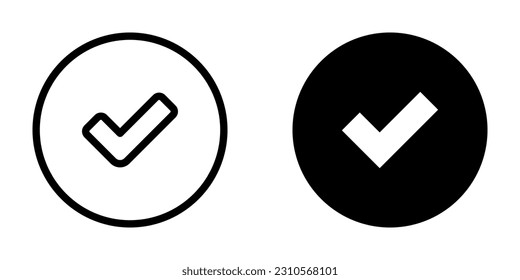 Check icon. sign for mobile concept and web design. vector illustration