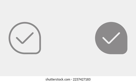 Check icon sign vector,Symbol, logo illustration for web and mobile