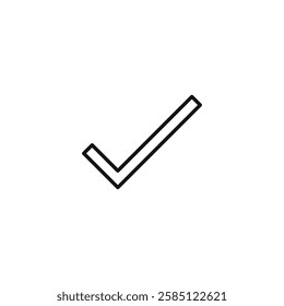 Check icon. simple thin line vector icon