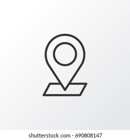 Check In Icon Symbol. Premium Quality Isolated Pinpoint Element In Trendy Style.