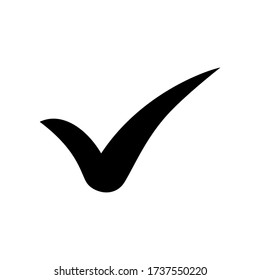 check icon symbol vector on white background