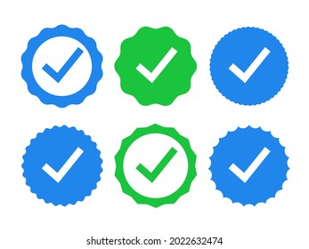 Marcar marca de icono. Correcto sí vector verde aceptar lista de selección correcta marca de verificación derecha