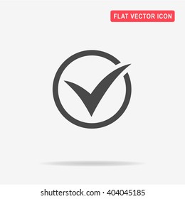 Check icon. Vector concept illustration for design.