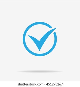 Check icon. Vector concept illustration for design.