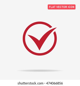 Check icon. Vector concept illustration for design.