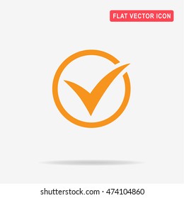 Check icon. Vector concept illustration for design.