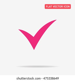 Check icon. Vector concept illustration for design.