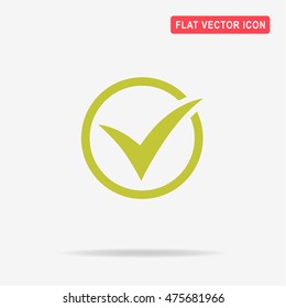 Check icon. Vector concept illustration for design.