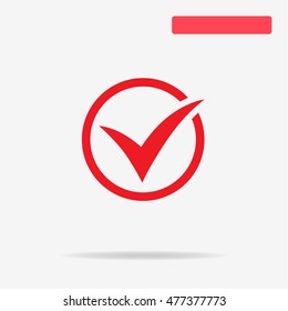 Check icon. Vector concept illustration for design.