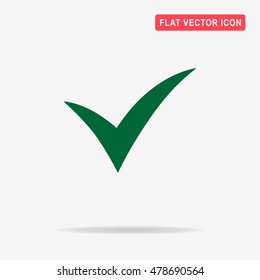 Check icon. Vector concept illustration for design.