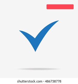 Check icon. Vector concept illustration for design.