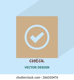 Check icon. vector design.