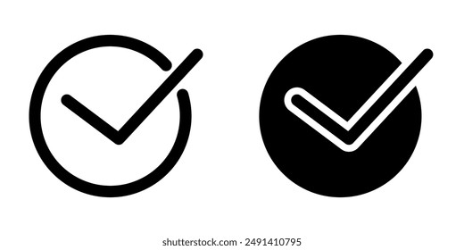 Check icon vector design template
