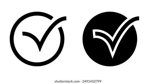 Check icon vector design template