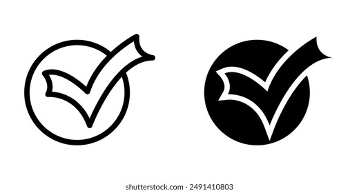 Check icon vector design template