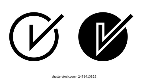 Check icon vector design template