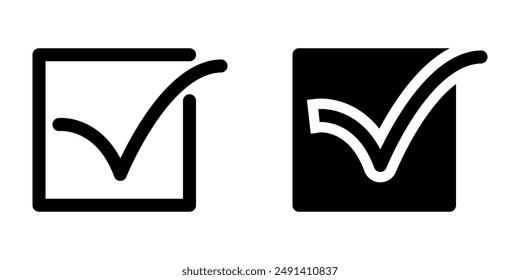 Check icon vector design template