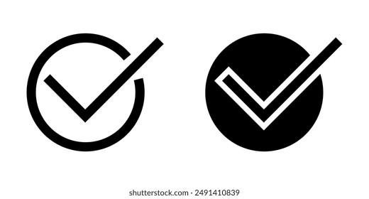 Check icon vector design template
