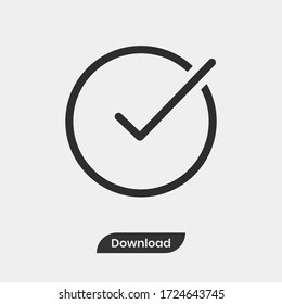 Check icon vector eps 10