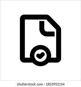 Check Icon - Vector Illustration .