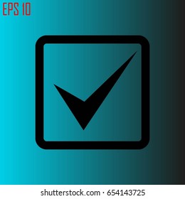 Check icon - vector illustration