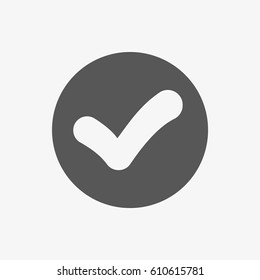 check icon vector illustration. Flat design style