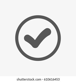 check icon vector illustration. Flat design style
