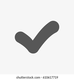 check icon vector illustration. Flat design style