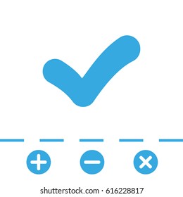 check icon vector illustration. Flat design style
