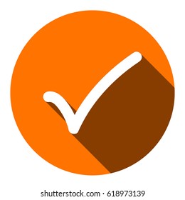 check icon vector illustration. Flat design style