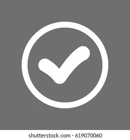check icon vector illustration. Flat design style