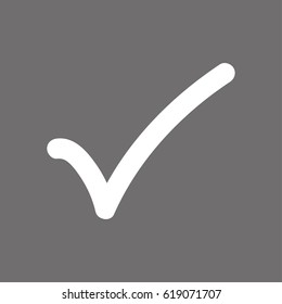 check icon vector illustration. Flat design style
