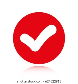 check icon vector illustration. Flat design style