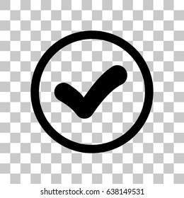 check icon vector illustration. Flat design style