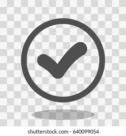 check icon vector illustration. Flat design style