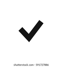Check icon vector illustration on white background