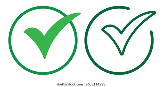 Check icon vector isolated on white background. check mark icon. check list button icon. Tick