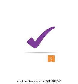 Check icon vector isolated on white background. Trendy check icon in flat style.Template for app, ui and logo. Icon check for your web site, office poster and placard. Modern check icon, EPS 10