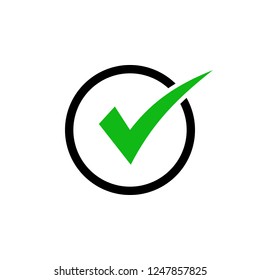 check icon vector. check mark icon. check list button icon.
