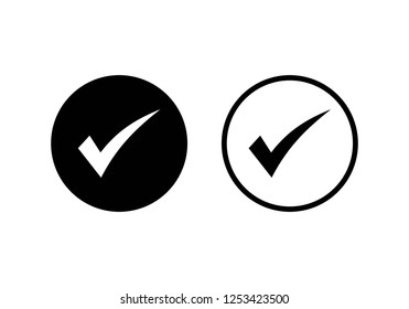 check icon vector. check mark icon. check list button icon.