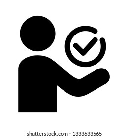 check icon vector. check mark icon. check list button icon - Vector