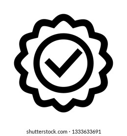 check icon vector. check mark icon. check list button icon - Vector