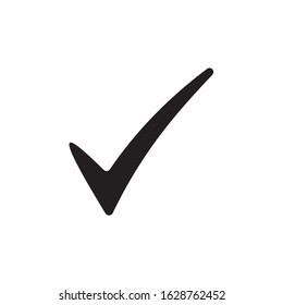 Check Icon Vector. Perfect Black pictogram illustration