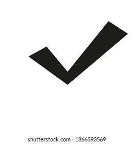 Check Icon Vector. Perfect Black pictogram illustration on white background.