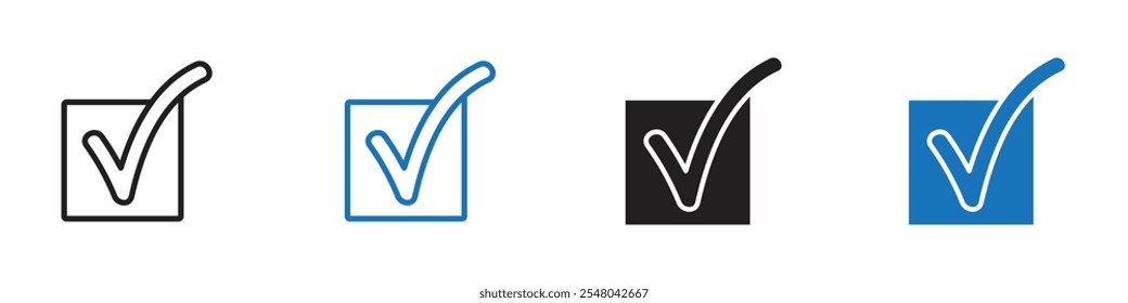 Comprobar el contorno del conjunto de Vectores de iconos
