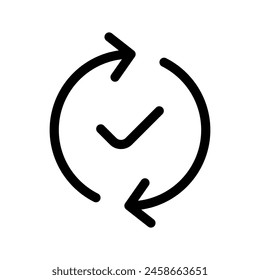 Ilustración de diseño de símbolo de Vector de icono de cheque