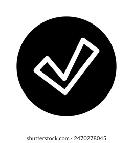 Symbol-Vektorgrafik-Symbol-Design-Illustration überprüfen